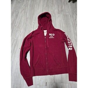 Hollister Co Red Vintage Y2k Hoodie Thermal Hood
